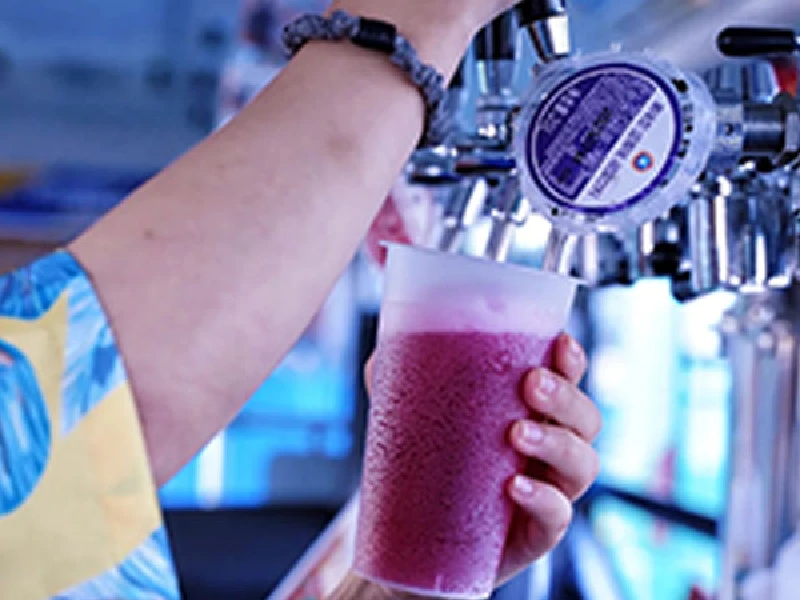 PP plastic cups used at a beer festival